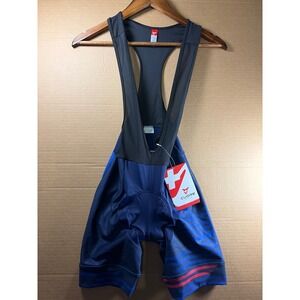 Cuore Cycling Bib Shorts Mens XS Blue Bronze Embody M-B2 Padded Bike Shorts NWT